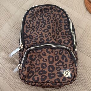 Lululemon Leopard Print Small Sling Bag